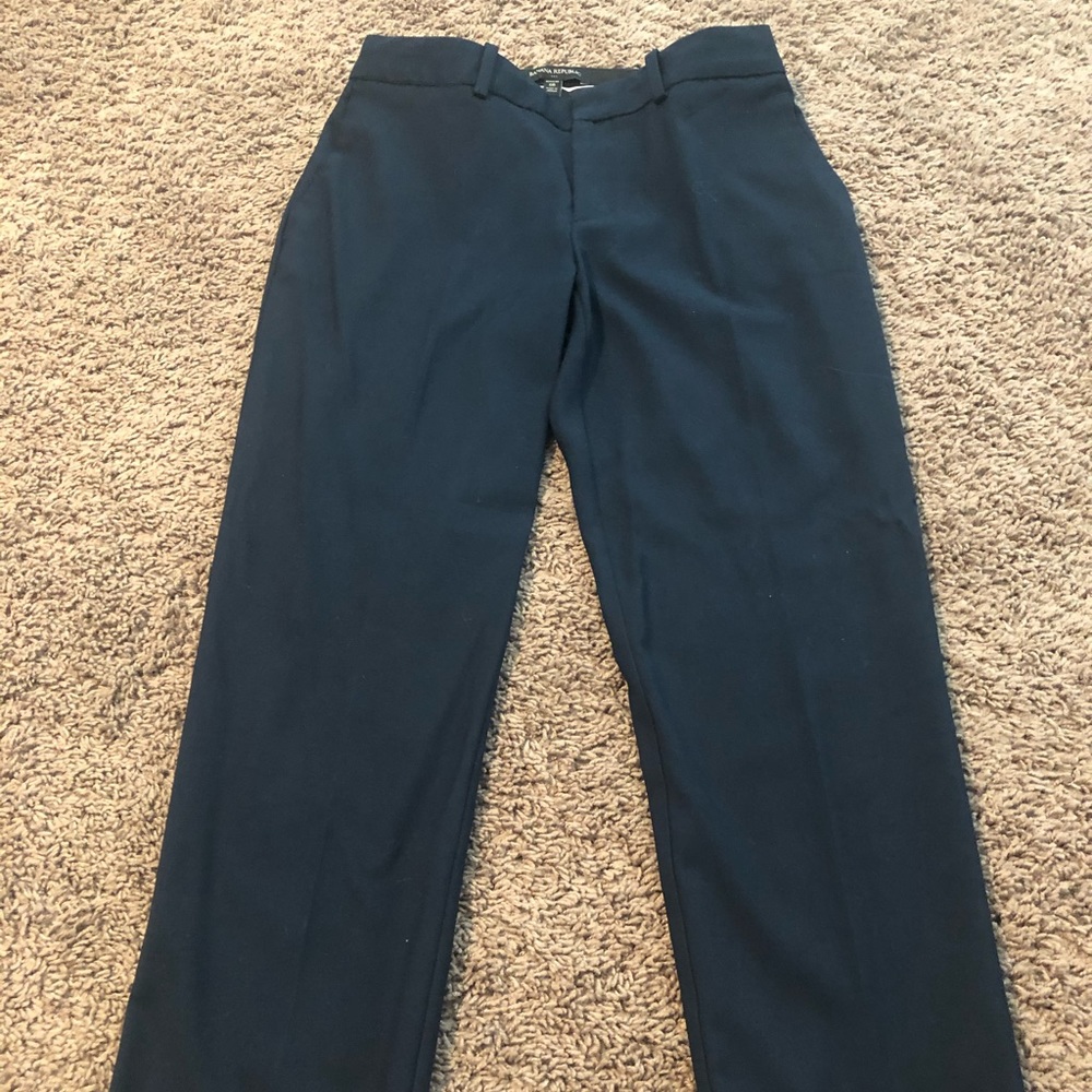 Navy dress pants banana republic